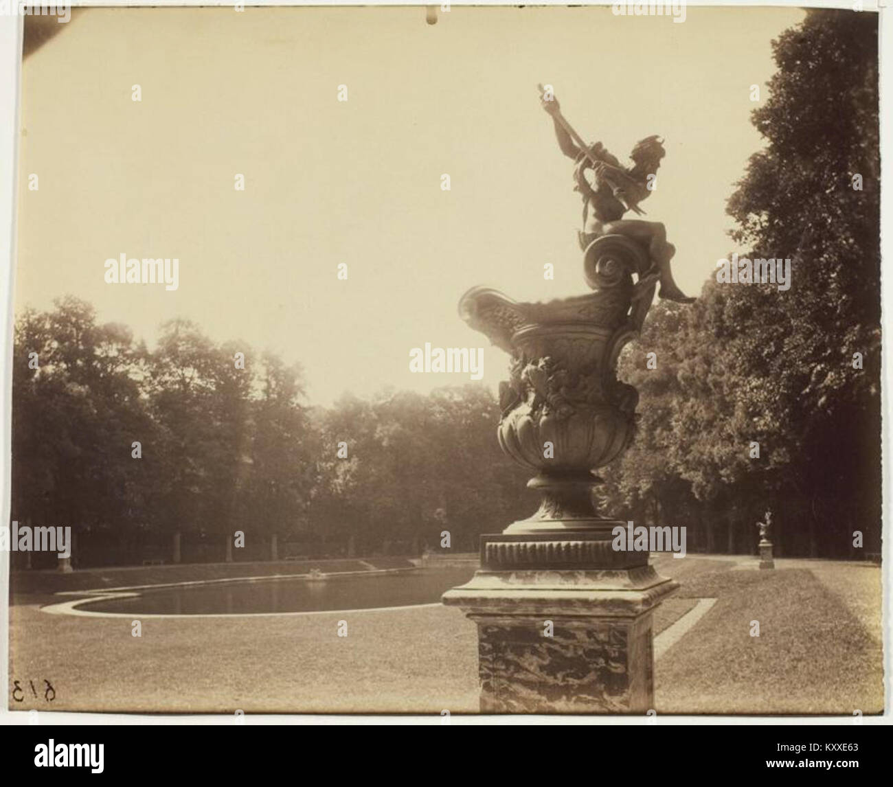 Eugène Atget - Versailles Grand Trianon (Vase par Le Lorrain) - 1963.933 Stockfoto