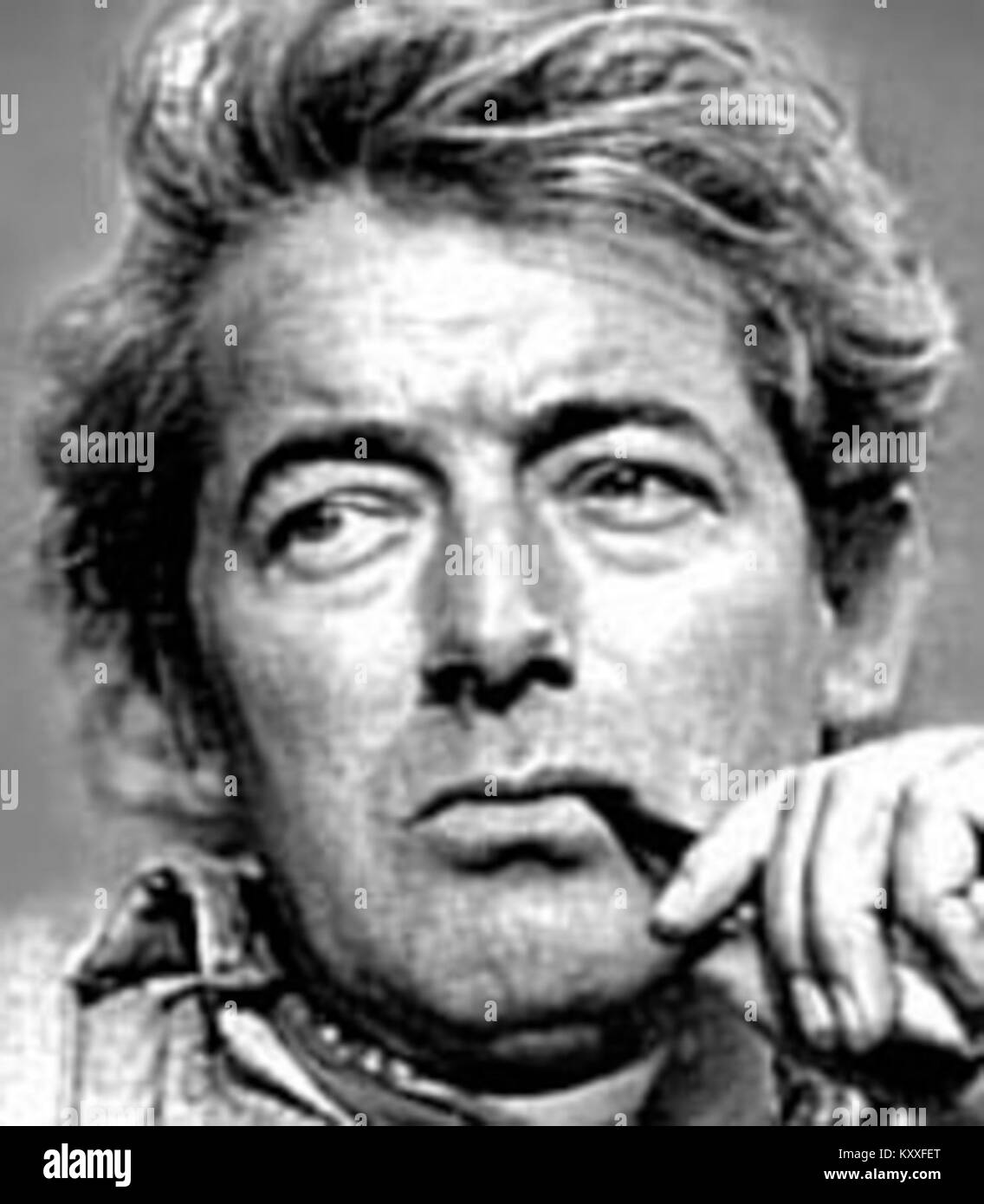 Gedenkmarke zu Ehren des kanadischen Singer-Songwriters Félix Leclerc aus Quebec. Er feiert seinen Einfluss auf die frankophone Musik und seine Beiträge zur kanadischen Kulturgeschichte. Stockfoto