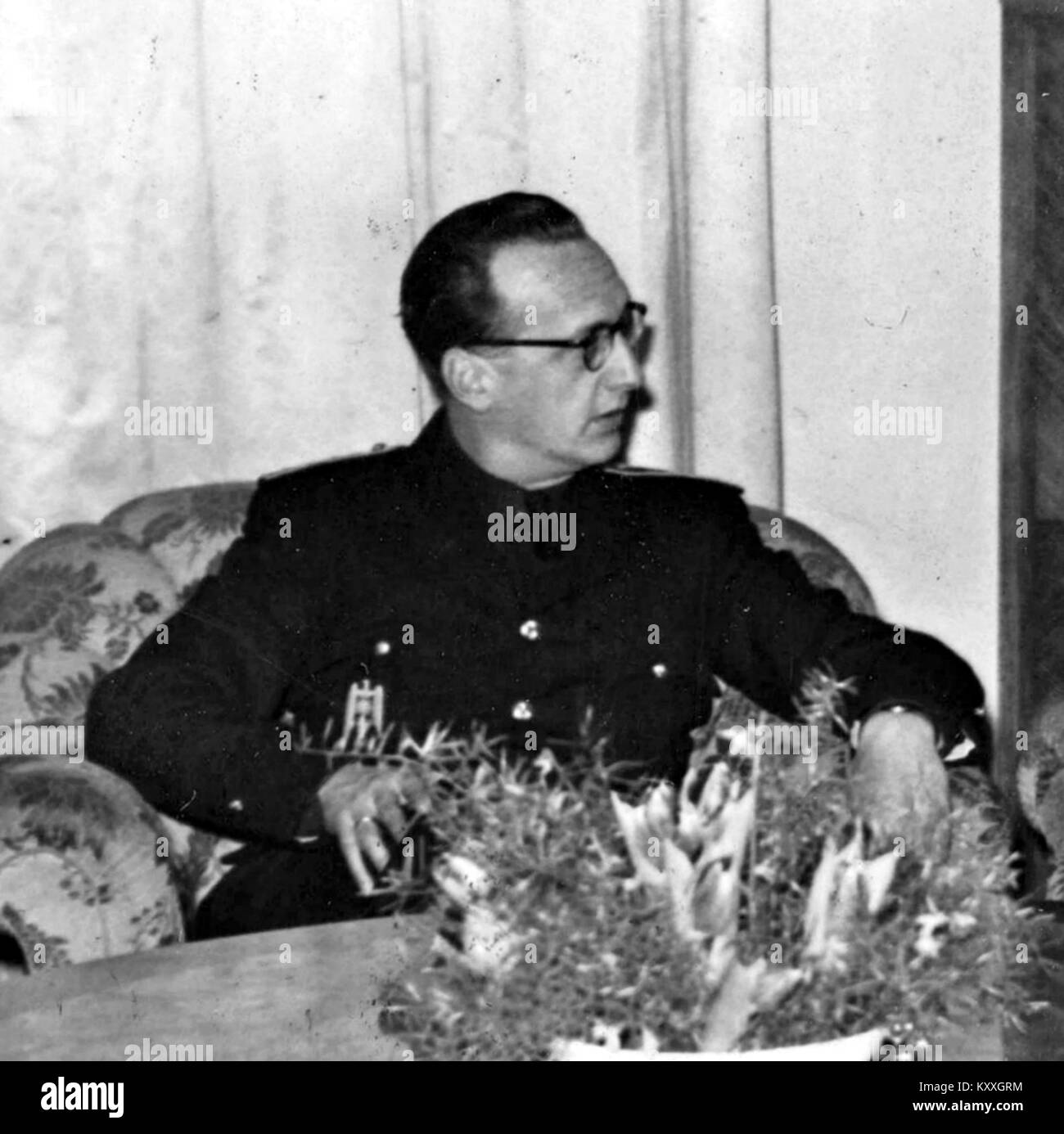 Gabriel Arias-Salgado Durante una visita a Berlín, en 1943 Stockfoto