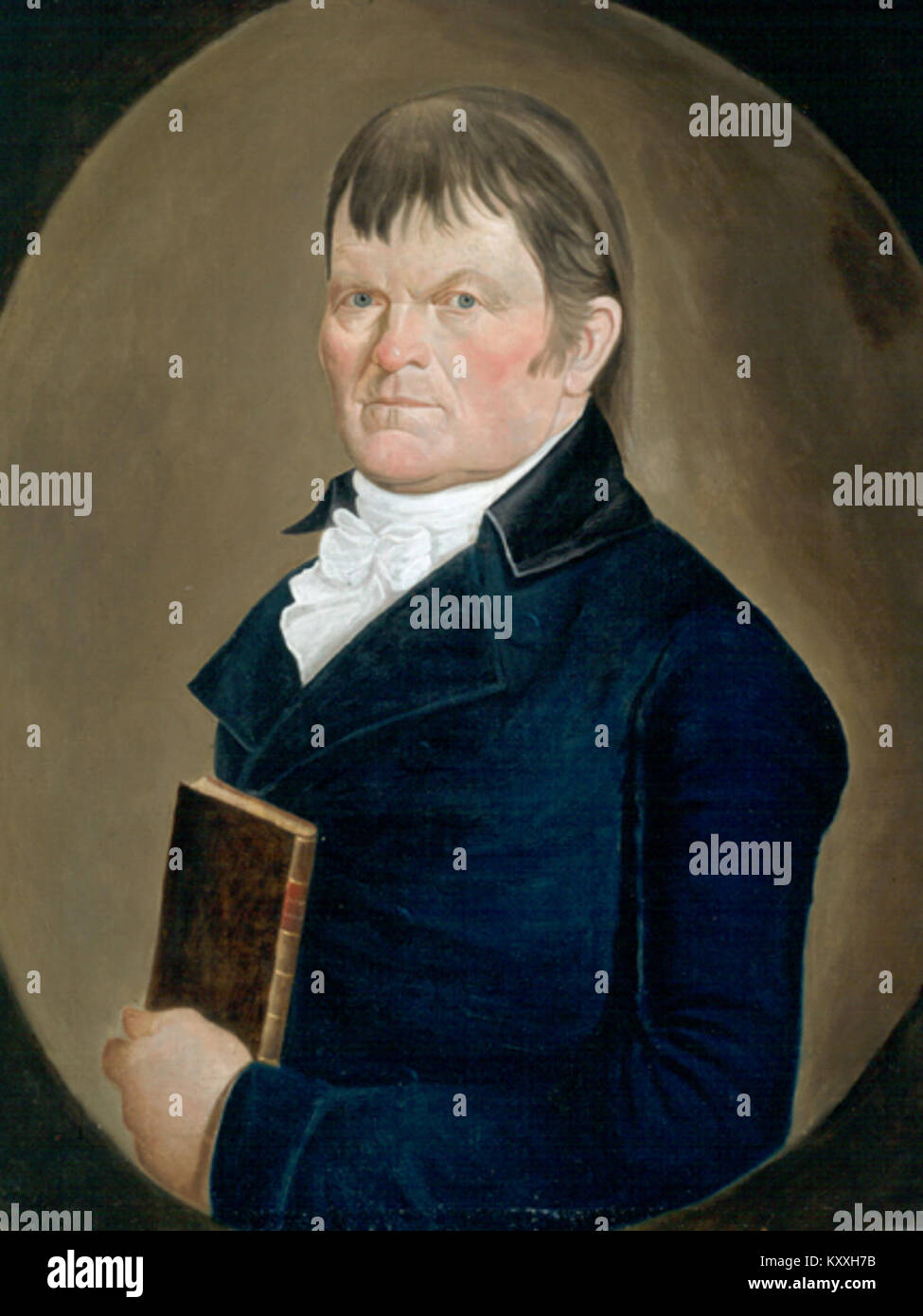 Dieses abgeschnittene Gemälde von Gamaliel, einer frühchristlichen Figur, stellt sein Gleichnis als Teil eines religiösen Kunstwerks dar, das frühchristliche Kunst und Ikonographie zeigt. Stockfoto