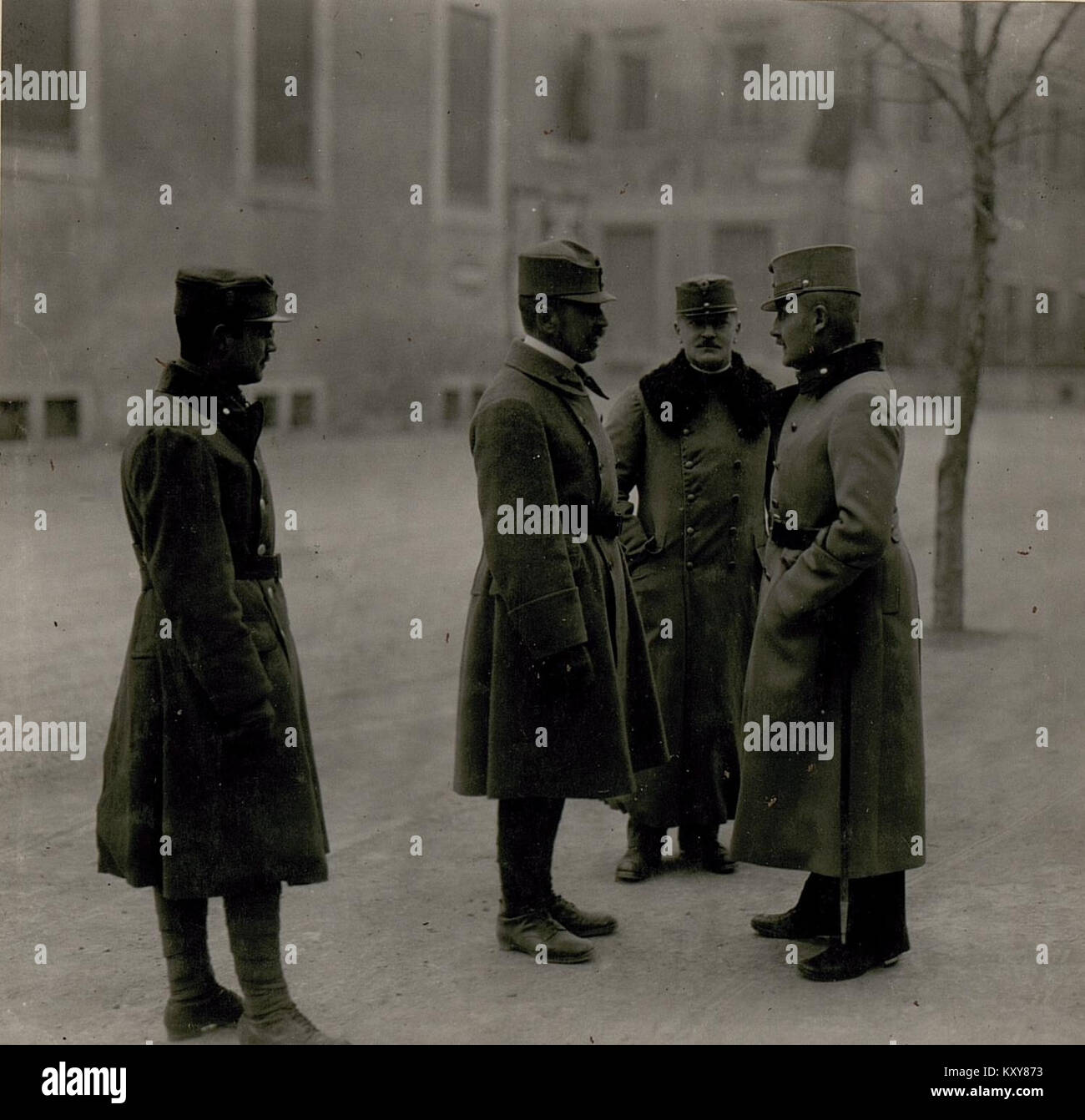 Historisches Foto von Generalmajor von Spitzmüller aus der österreichisch-ungarischen Armee, aufgenommen unter BildID 15508892, mit visueller Dokumentation der hochrangigen militärischen Führung während des Ersten Weltkriegs Stockfoto