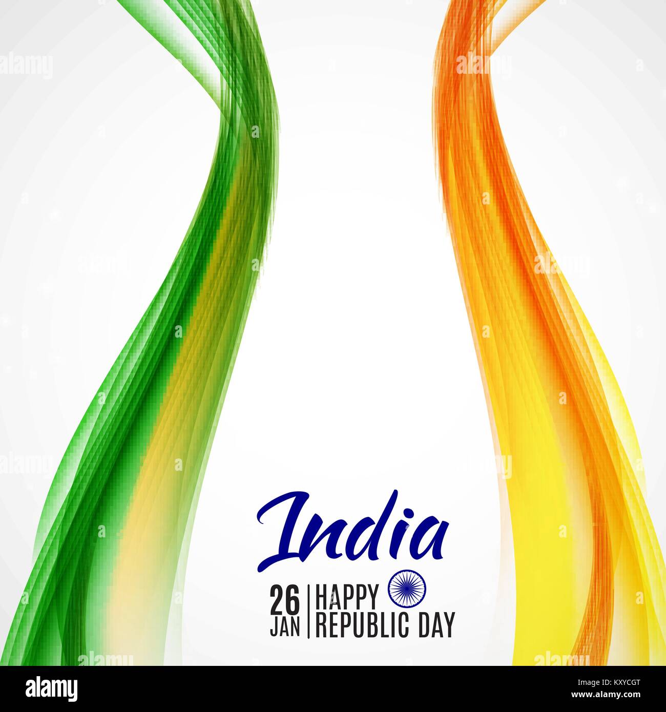 Gerne Indien Tag der Republik 26 Januar. Vector Illustration Stock Vektor