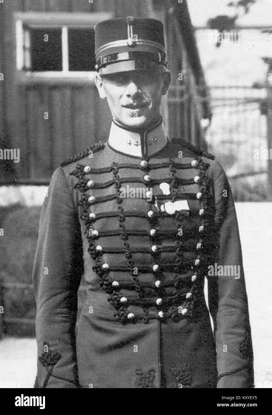 Gösta Lilliehöök, ein schwedischer Athlet, nahm im modernen Fünfkampf an und gewann 1912 eine Goldmedaille bei den Olympischen Spielen in Stockholm. Stockfoto