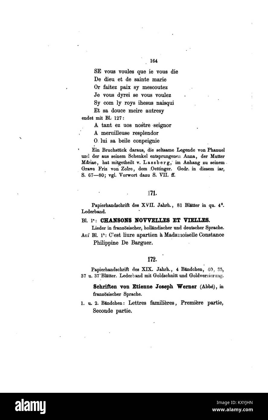 Die Handschrift Nr. 178 aus der Hofbibliothek Fürstenberg enthält europäische historische Texte, die kulturelle und literarische Praktiken der Zeit widerspiegeln. Stockfoto