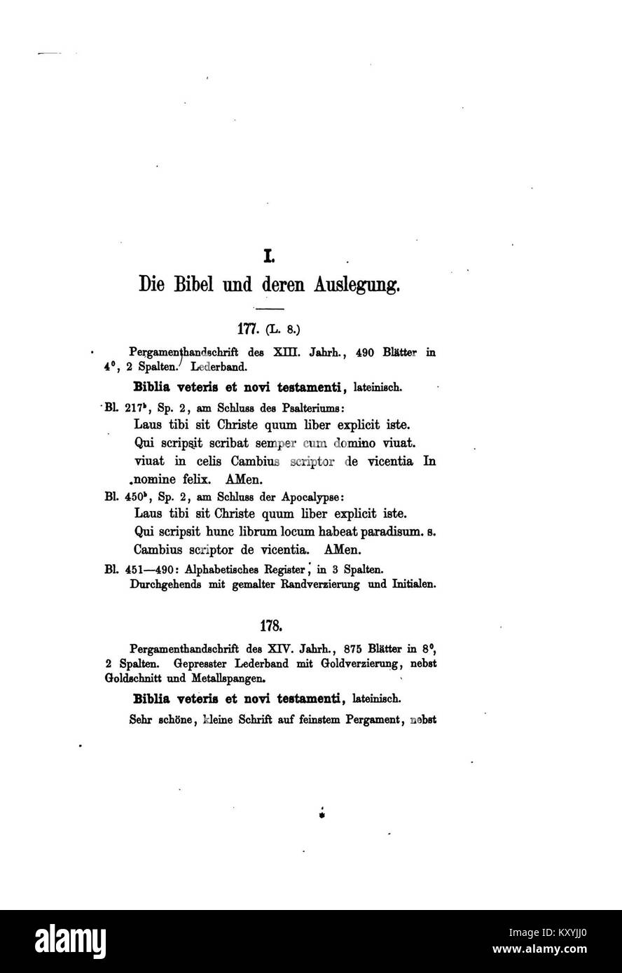 Die Handschrift Nr. 183 aus der Hofbibliothek Fürstenberg enthält historische Texte, die das europäische Literatur- und Kulturerbe illustrieren. Stockfoto