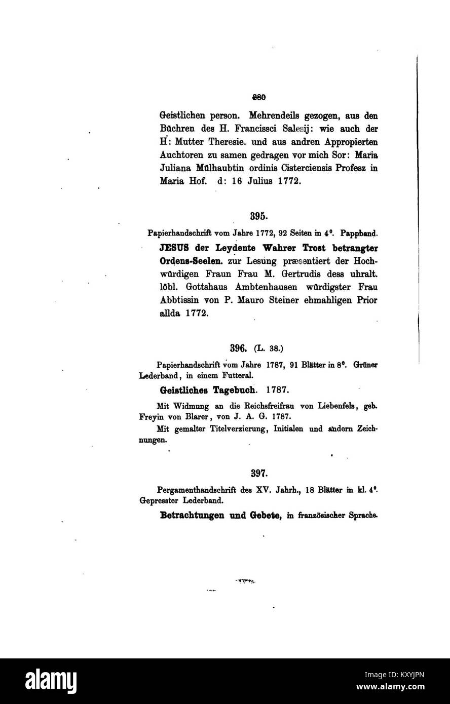 Eine historische Handschrift aus der Hofbibliothek Fürstenberg in Deutschland, die königliche literarische Werke zeigt, die das europäische geistige und kulturelle Erbe veranschaulichen. Stockfoto