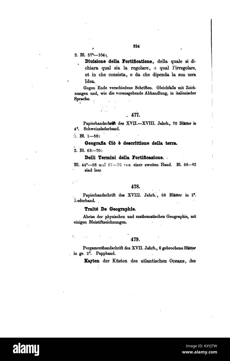 Die Handschrift Nr. 338 aus der Fürstenberger Hofbibliothek enthält europäische historische Texte, die literarische und kulturelle Praktiken der Zeit widerspiegeln. Stockfoto
