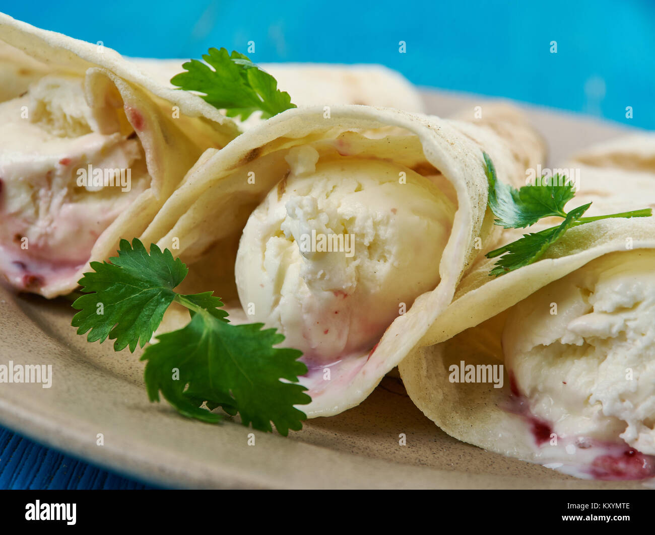 Nadughi-georgischen Weichkäse, traditionelle georgische Dish Stockfoto