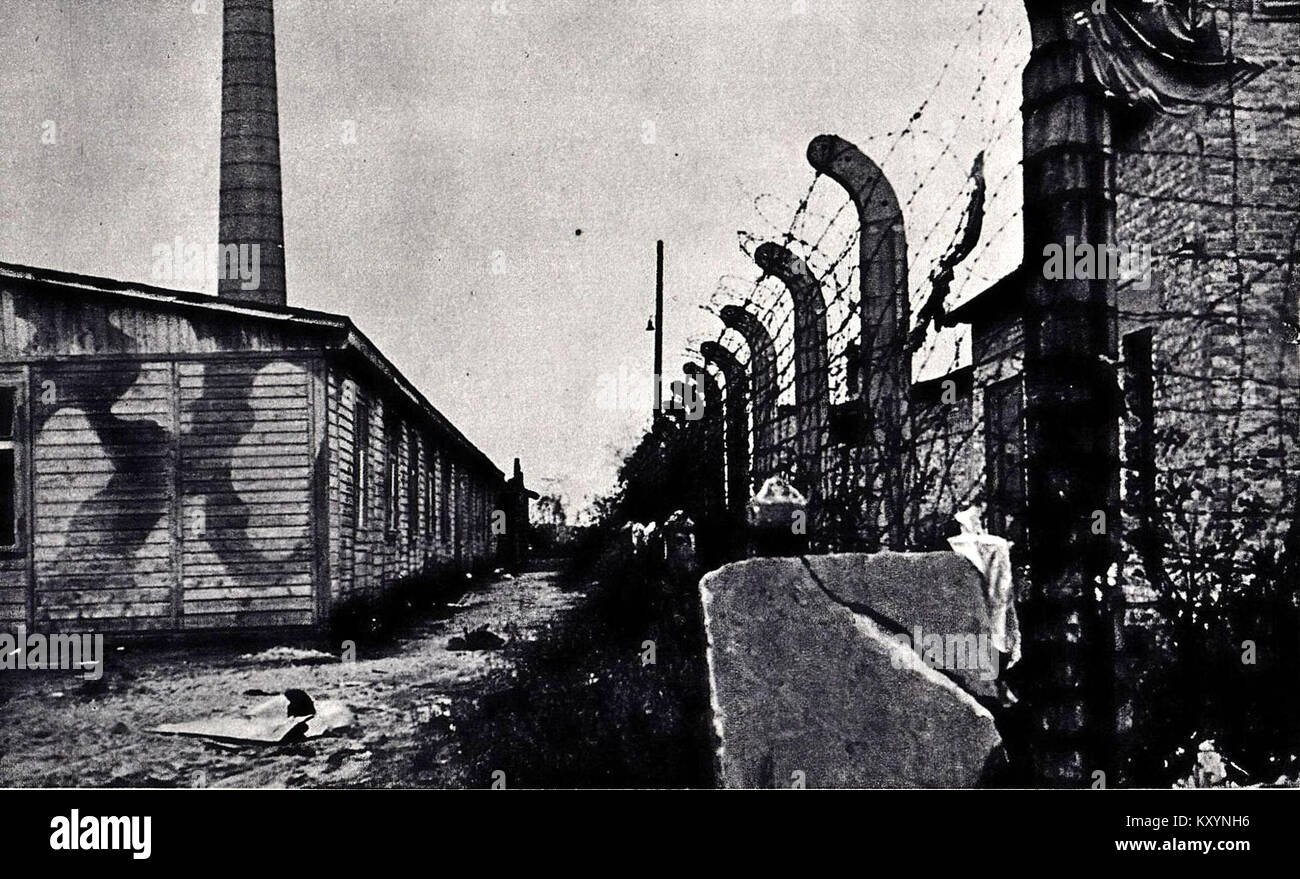 Das Lager Hasag war ein Arbeitslager im Ghetto Częstochowa während des Zweiten Weltkriegs, das Teil des NS-Zwangsarbeitssystems im besetzten Polen war. Stockfoto
