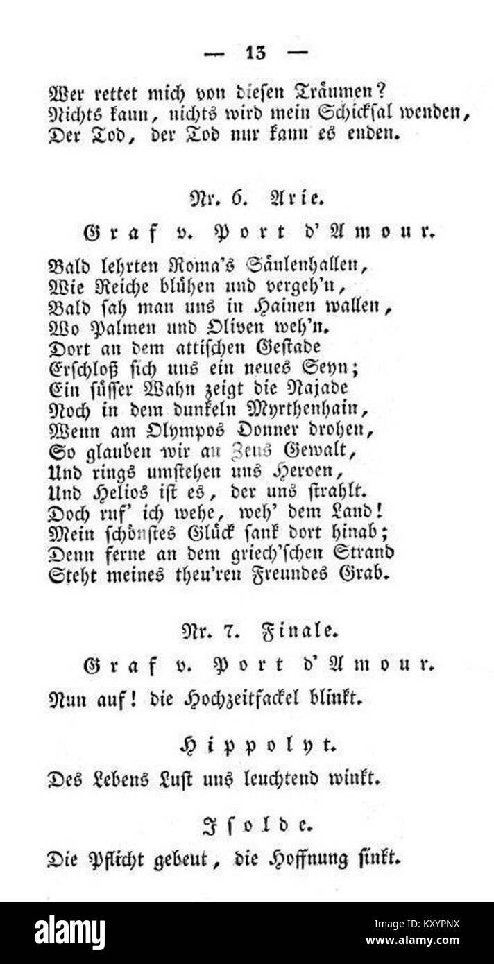 Der Vampyr, ein Werk, das Heigel und Peter Joseph von Lindpaintner verbindet, ist eine deutsche Oper aus dem frühen 19. Jahrhundert, die sich mit gotischen und romantischen musikalischen Themen beschäftigt. Stockfoto