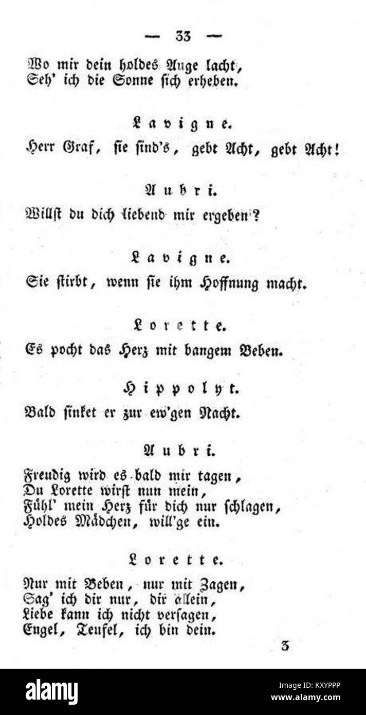 „Der Vampyr“ ist eine Musikkomposition aus dem 19. Jahrhundert von Heigel und Lindpaintner, die sich durch ihre Verbindung mit der Faszination der Romantik für gotische und übernatürliche Themen in der europäischen Musik auszeichnet. Stockfoto