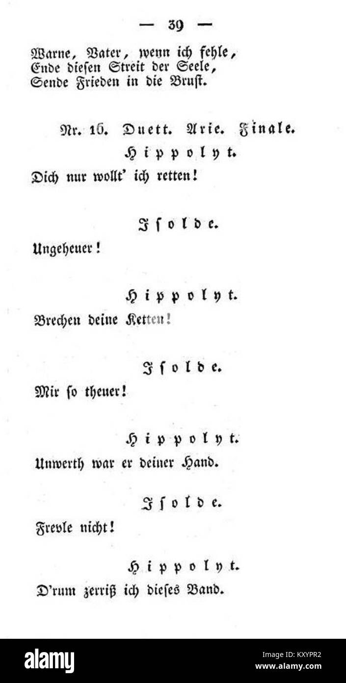 „Der Vampyr“ von Heigel & Lindpaintner ist ein Opernwerk aus dem frühen 19. Jahrhundert, das in der Oper- und Musikgeschichte für seine Komposition und Aufführung bekannt ist. Stockfoto