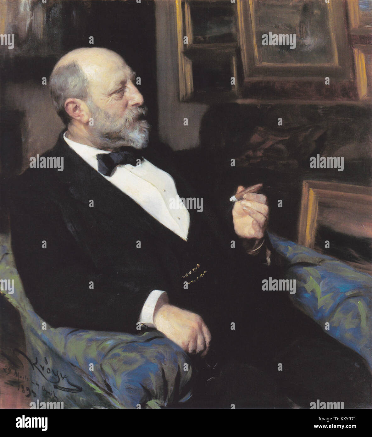 Heinrich Hirschsprung von Peder Severin Krøyer Stockfoto