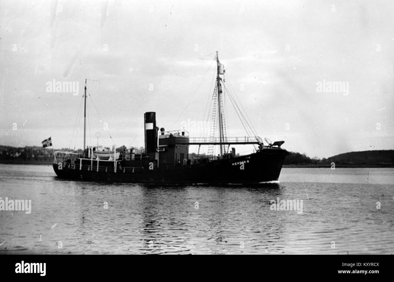 Hektor 6 ist ein Walfangschiff, das im kommerziellen Walfang eingesetzt wird und die maritime Technologie und die Geschichte der Walfangpraktiken beleuchtet. Stockfoto