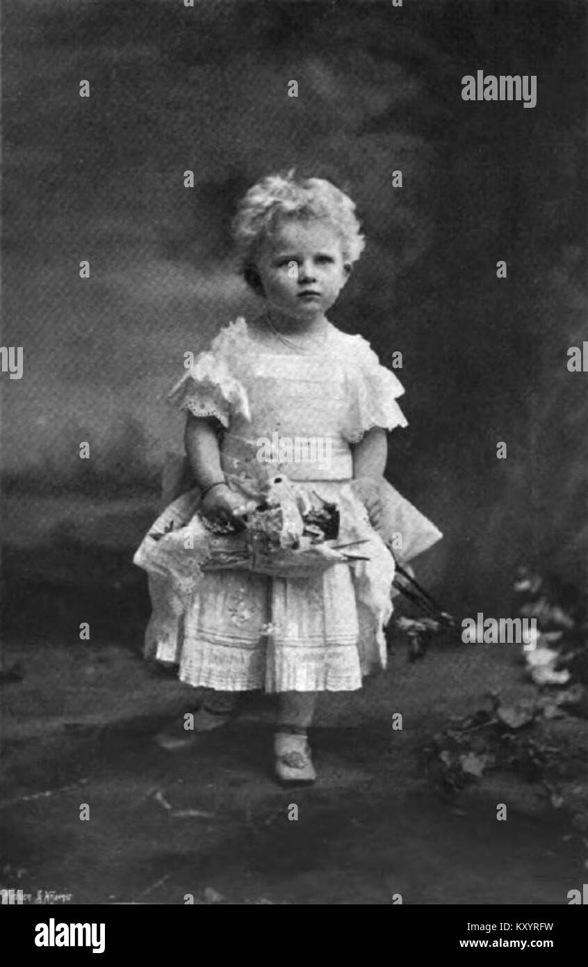 Helena of Teck (1873–1957) – eine Fotografie vom 3. Januar 1903 von Speaight; Helena wurde als Prinzessin Helena of Teck, später Herzogin von Albany, geboren, die durch Heirat Mitglied des britischen Königshauses war. ‚CL‘ kann sich auf die Fotoserie beziehen. Stockfoto