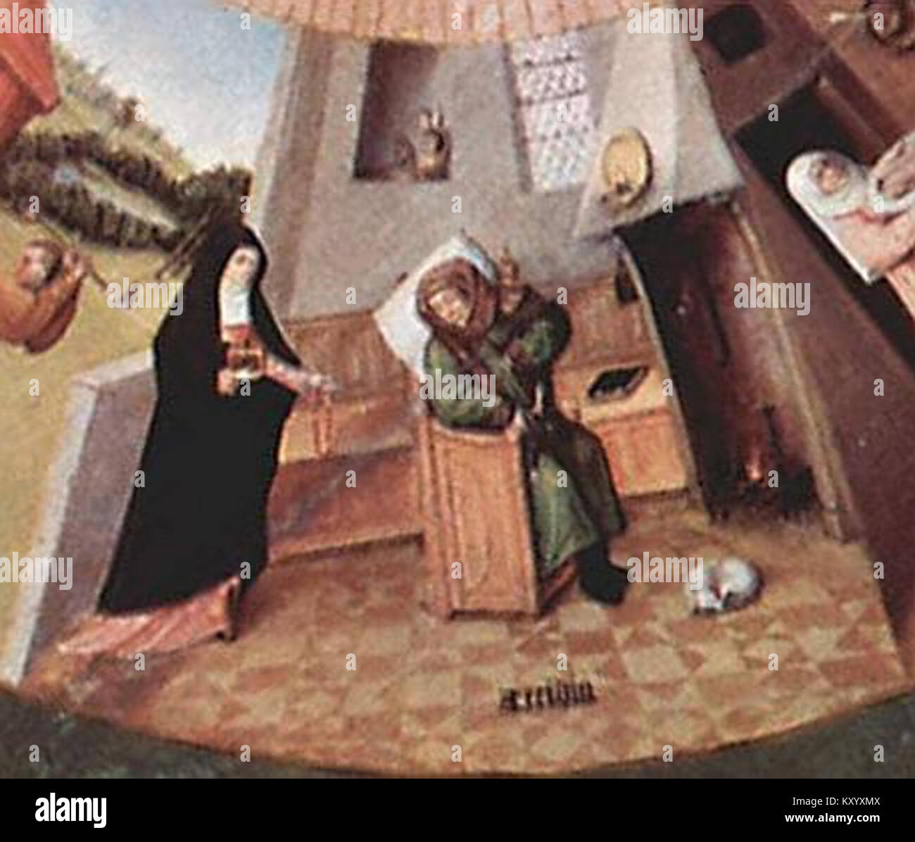 Hieronymus Bosch Die Sieben Todsunden Faultier Detail Stockfotografie Alamy