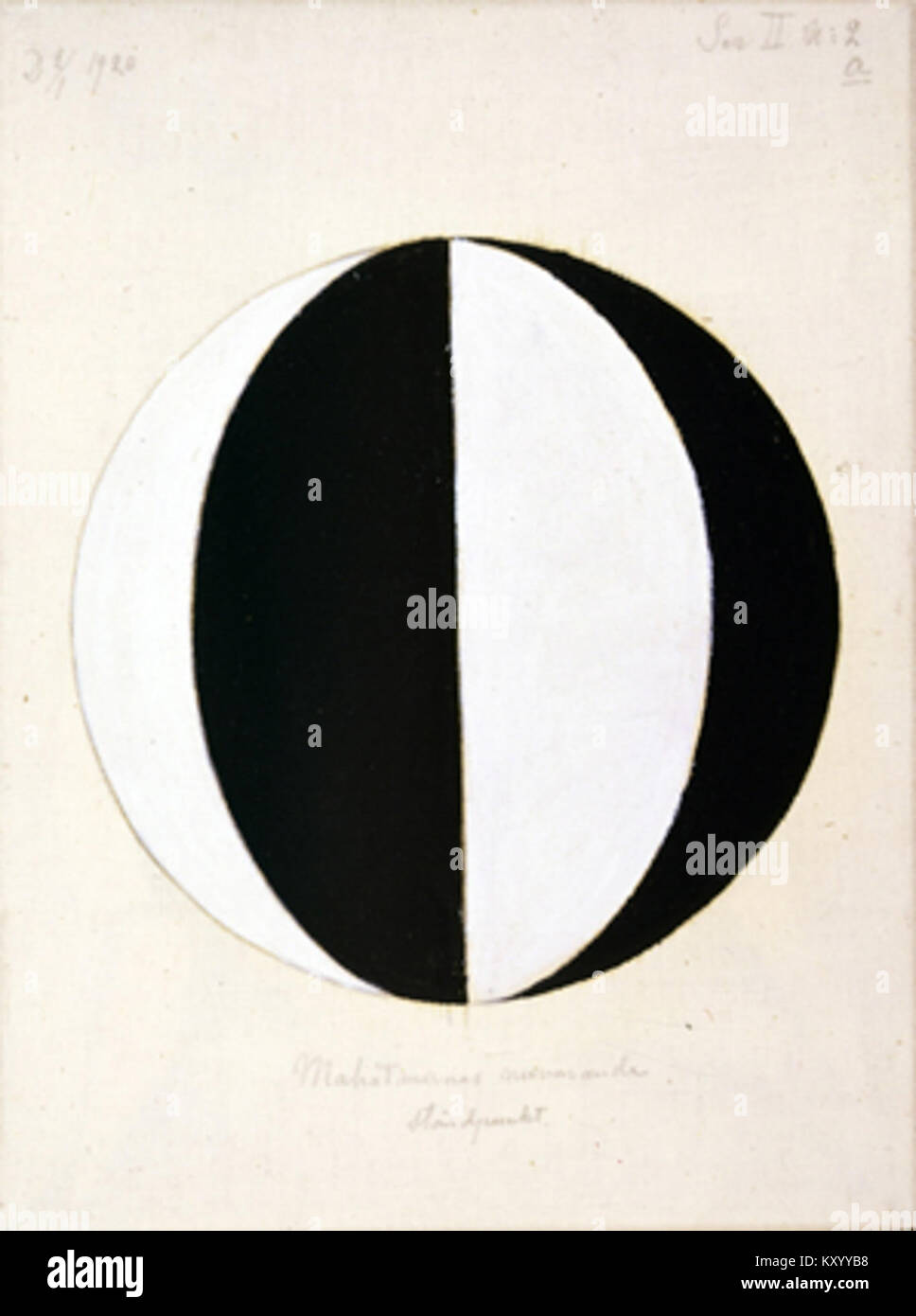 Hilma af Klint - 1920 - Die Mahatmas gegenwärtige Ständige, Serie II, Nr. 2 a Stockfoto