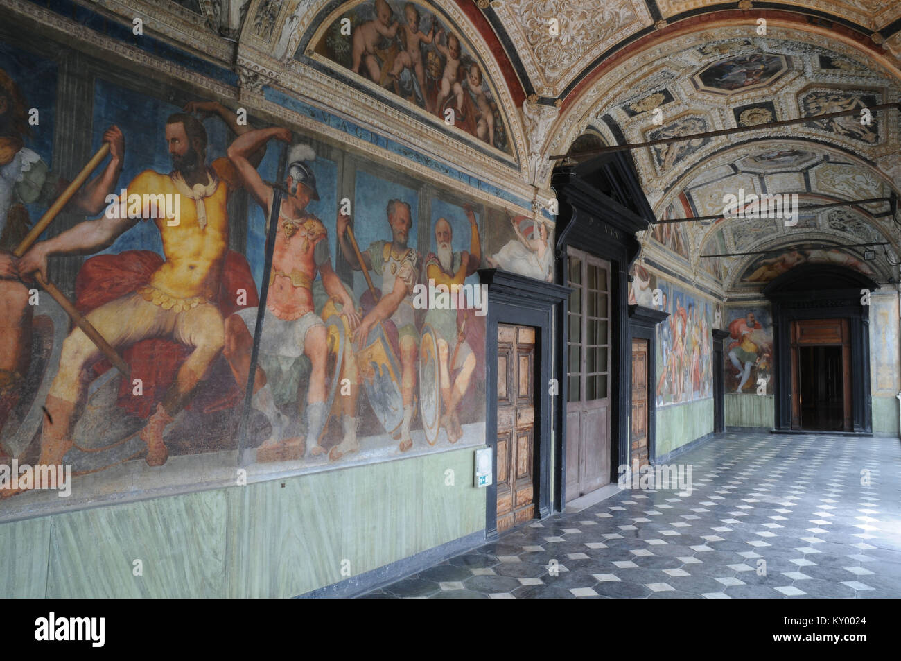 Frames, Palast Andrea Doria, 2013, Villa des Fürsten, Genua, Ligurien, Italien. Stockfoto