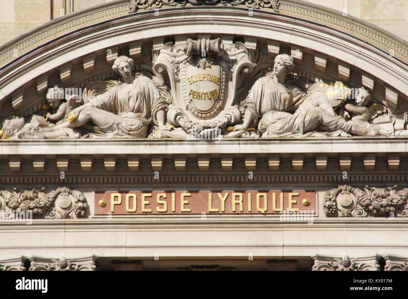 Poesie Lyrik, Oper Ganier, 2012, Paris, Frankreich. Stockfoto