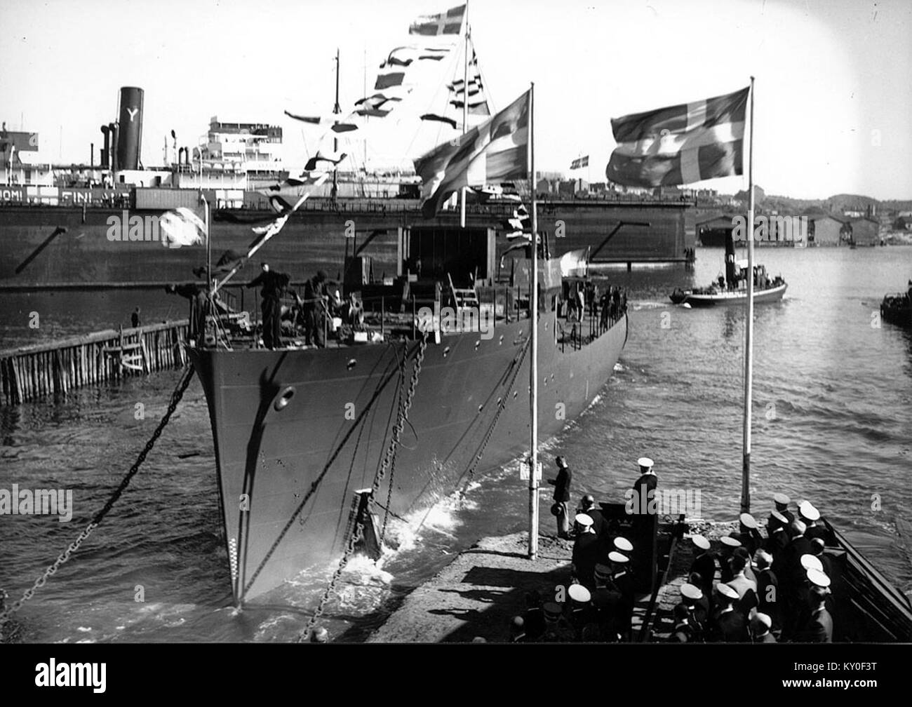 HMS Bremön eingeleitet Stockfoto HMS Bremön eingeleitet Stockfoto