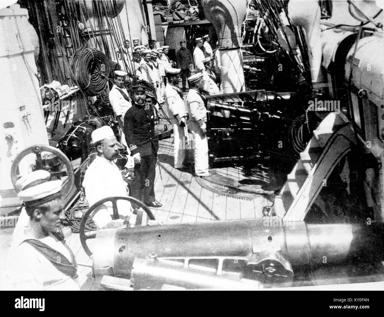 HMS Caroline Schießwesen bohren Kanada Stockfoto