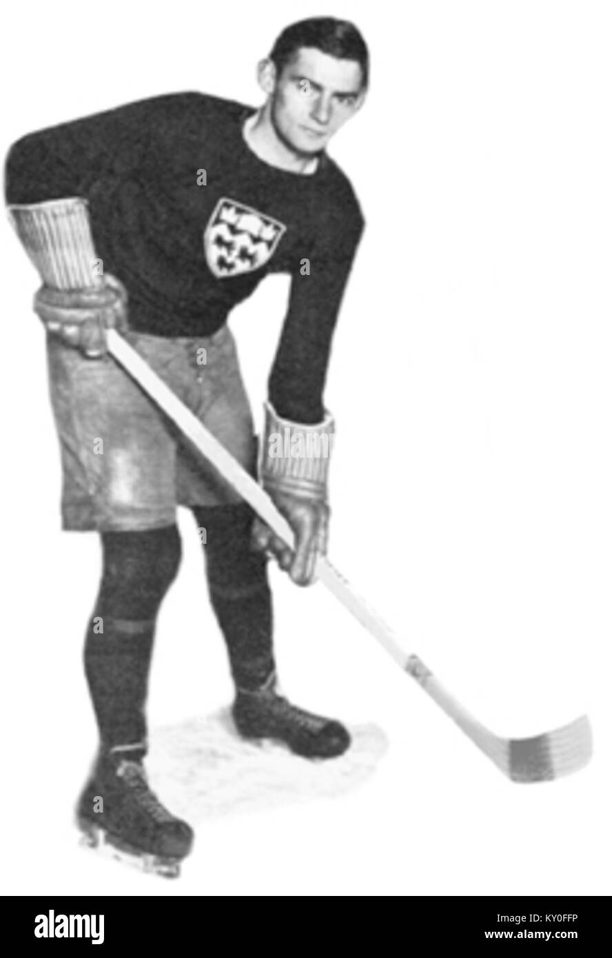 Ken Farmer war ein bekannter kanadischer Eishockeyspieler und Sportverwalter, der für seine Leistungen im Hockey und seinen Beitrag zur Entwicklung des Sports in Kanada anerkannt wurde. Stockfoto