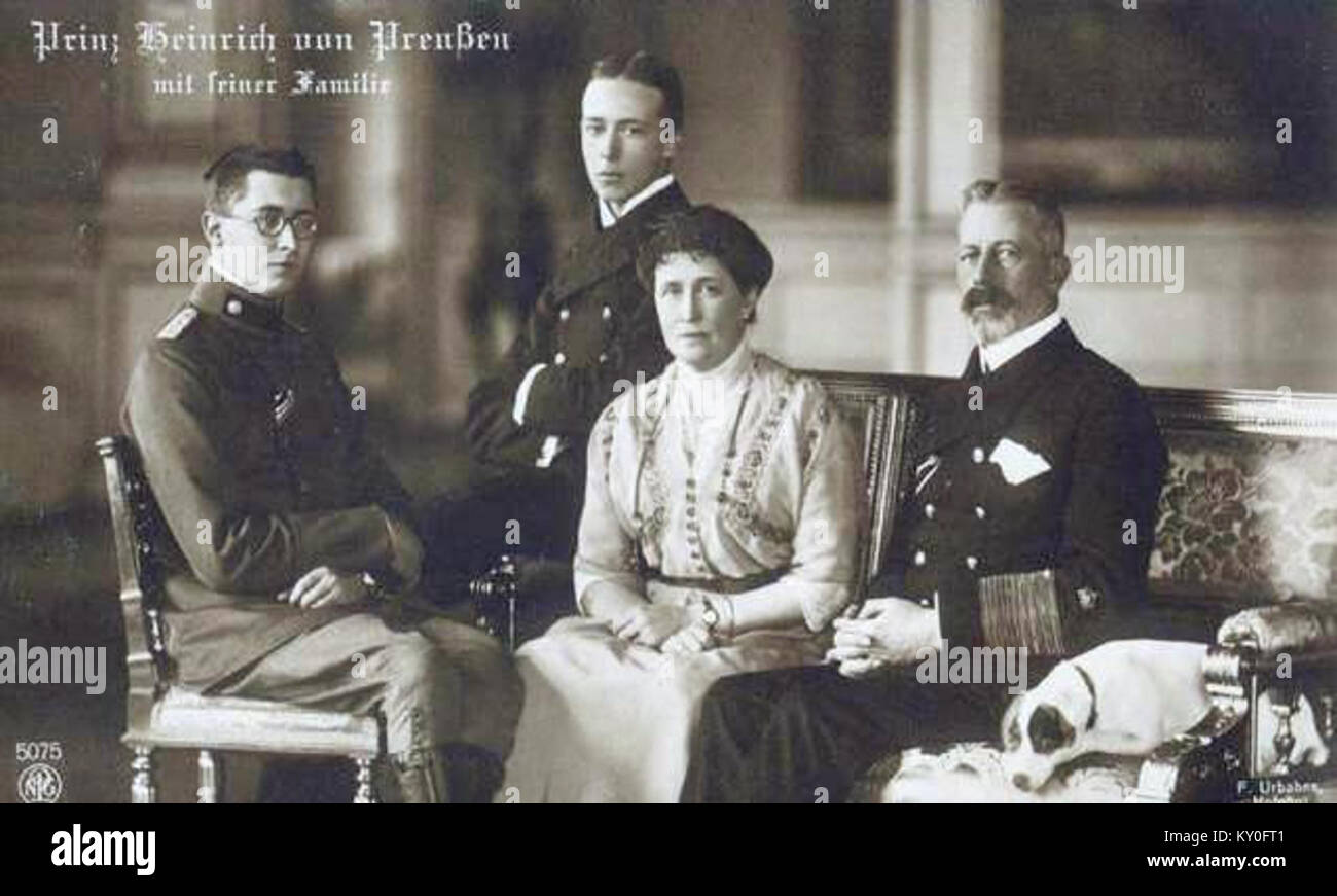 Dies bezieht sich auf Prinzessin Irene von Hessen und am Rhein, die durch Heirat Prinzessin Heinrich von Preußen wurde und im späten 19. Und frühen 20. Jahrhundert Mitglieder der preußischen Königsfamilie zeigte. Stockfoto