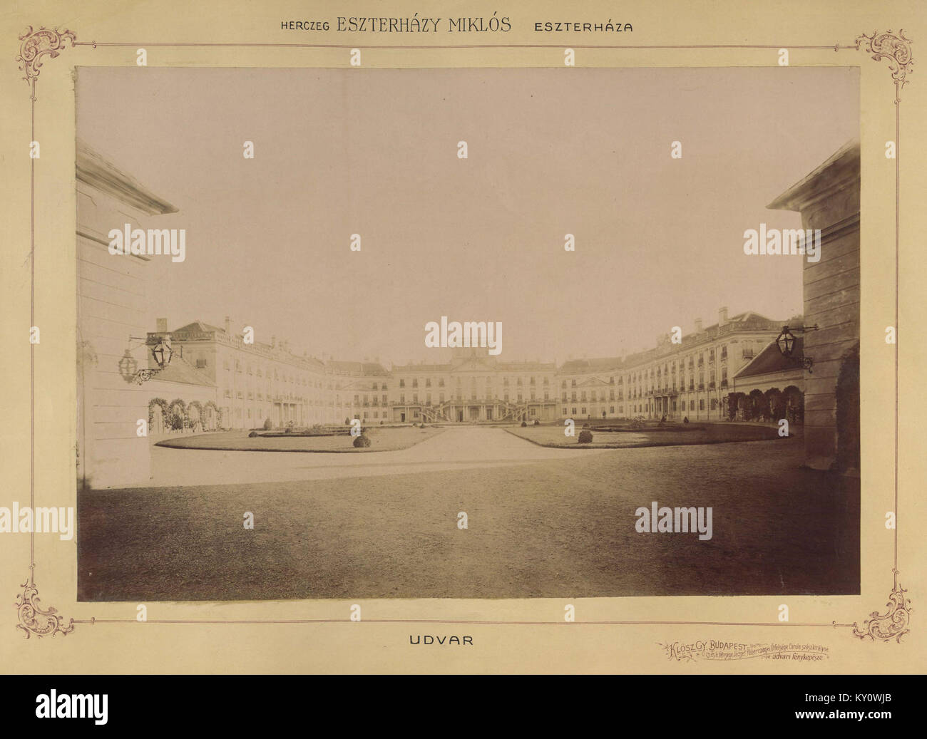 Fertőd, Esterházy-kastély. Eine felvétel között készült 1895-1899. - Fortepan 83313 Stockfoto