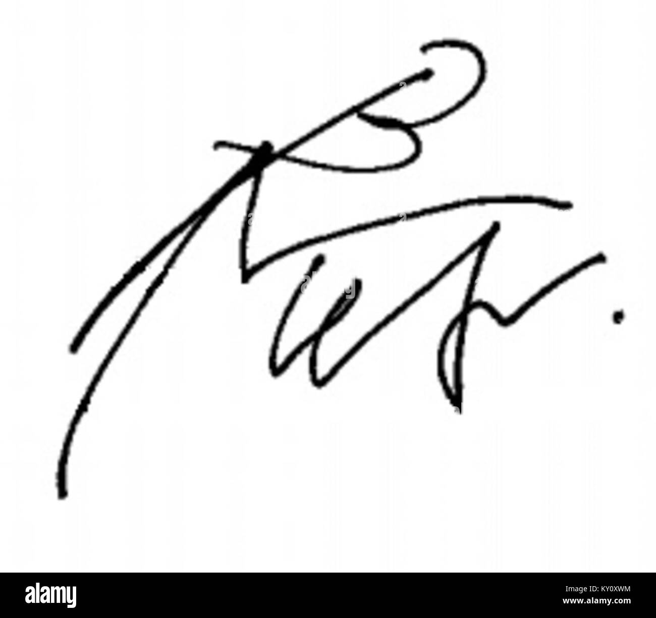 Die Unterschrift von Toni Cantó, einem spanischen Politiker, Schauspieler und Persönlichkeit des öffentlichen Lebens. Seine Arbeit hat sich auf verschiedene Bereiche ausgewirkt, von Politik bis Kunst, und seine Unterschrift spiegelt seine öffentliche Identität wider Stockfoto
