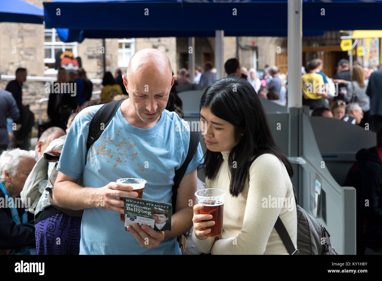 Das Edinburgh Fringe Festival, Schottland. Stockfoto