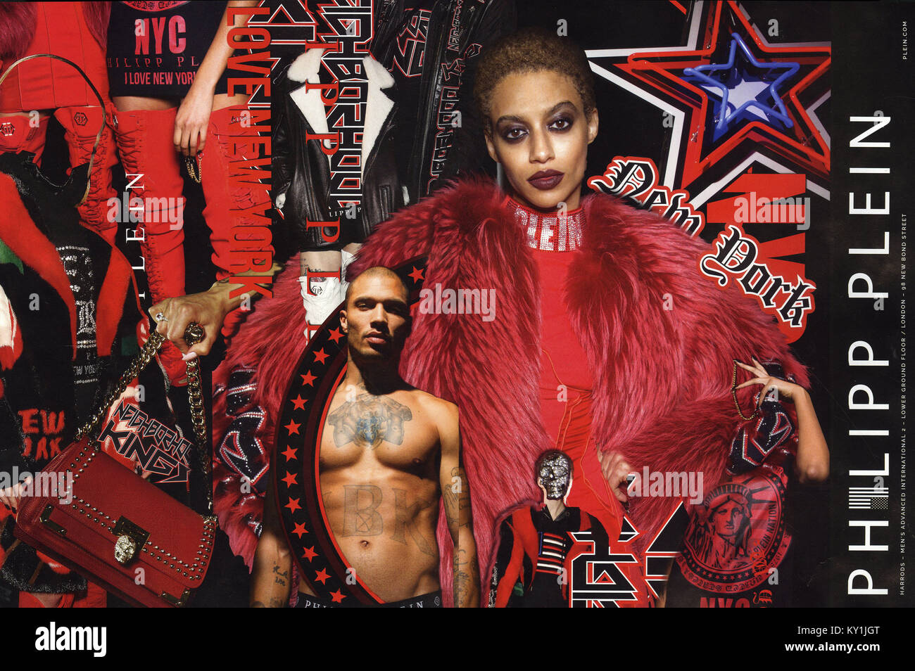 2010er Jahre UK Philipp Plein Magazin Anzeige 2010er Jahre UK Philipp Plein Magazin Anzeige