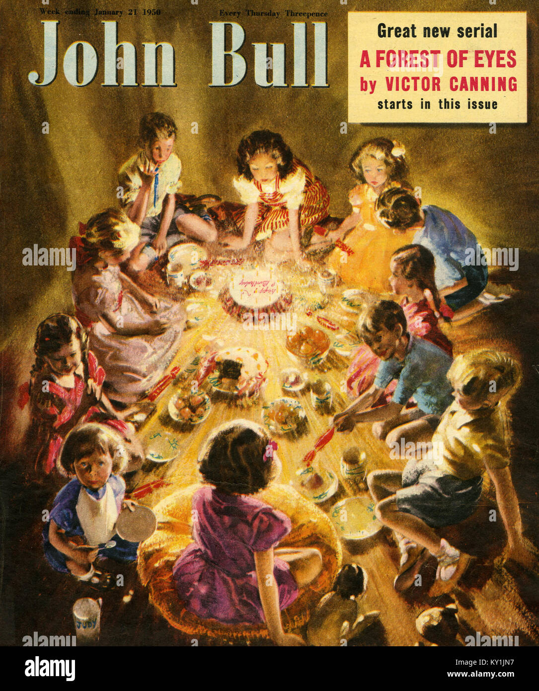 1950er Jahre UK John Bull Magazin-Cover Stockfoto