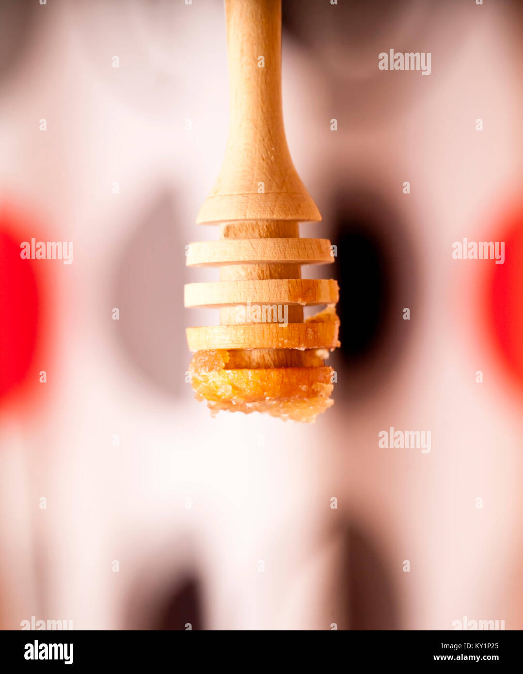 Honig Banner auf bunte hintergrund Stockfoto