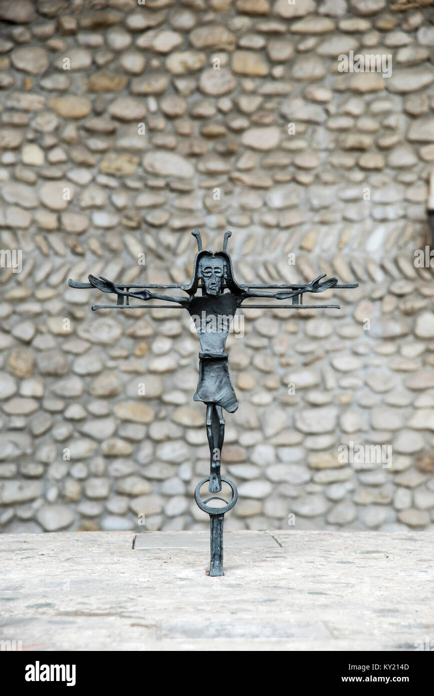 Katholische Todesangst Christi Kapelle an der KZ-Gedenkstätte Dachau Stockfoto