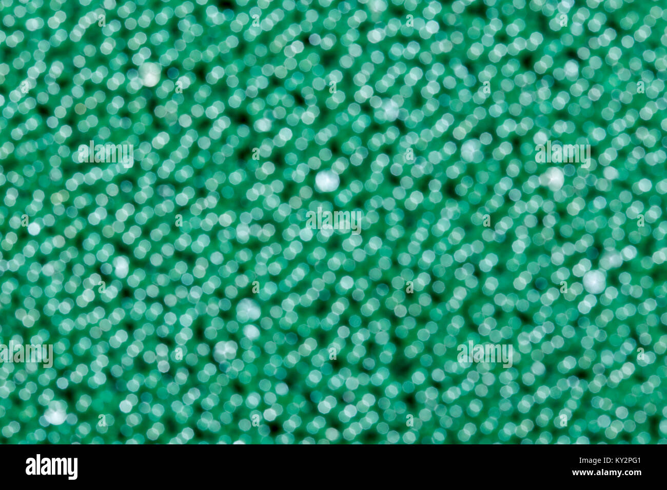 Abstrakt Grün Bokeh Hintergrund. Stockfoto