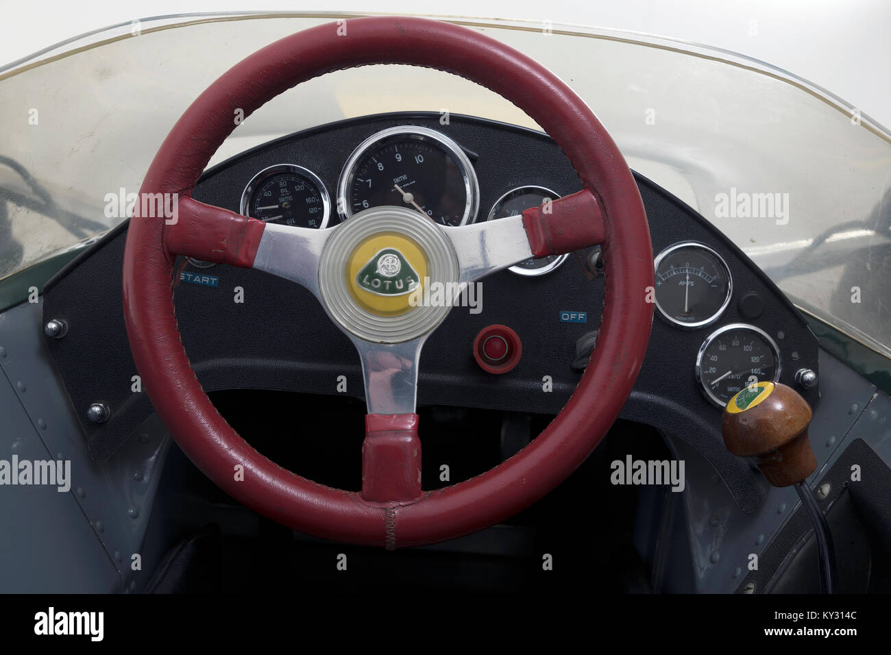 1967 Lotus 49 DFV Cockpit Stockfoto