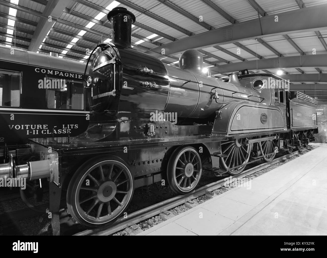 Nordöstliche Eisenbahn, Lokomotive 1621 Stockfoto