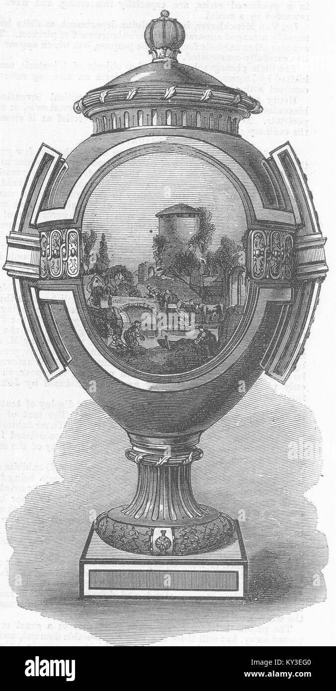 CHINA Vase 2 1867. Illustrated London News Stockfoto