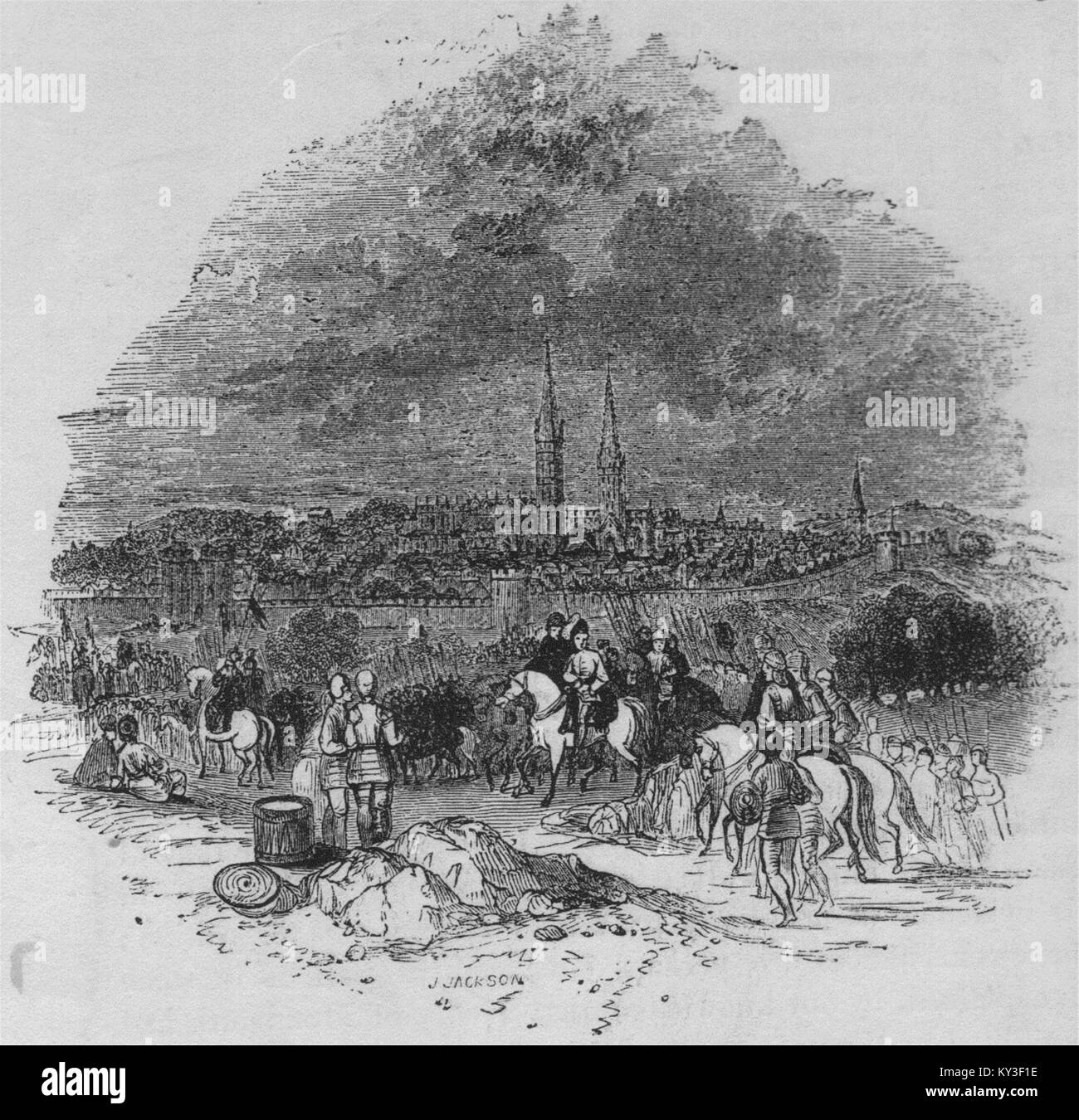 1268 - Coventry. Warwickshire. Klein 1845. Old England Stockfoto