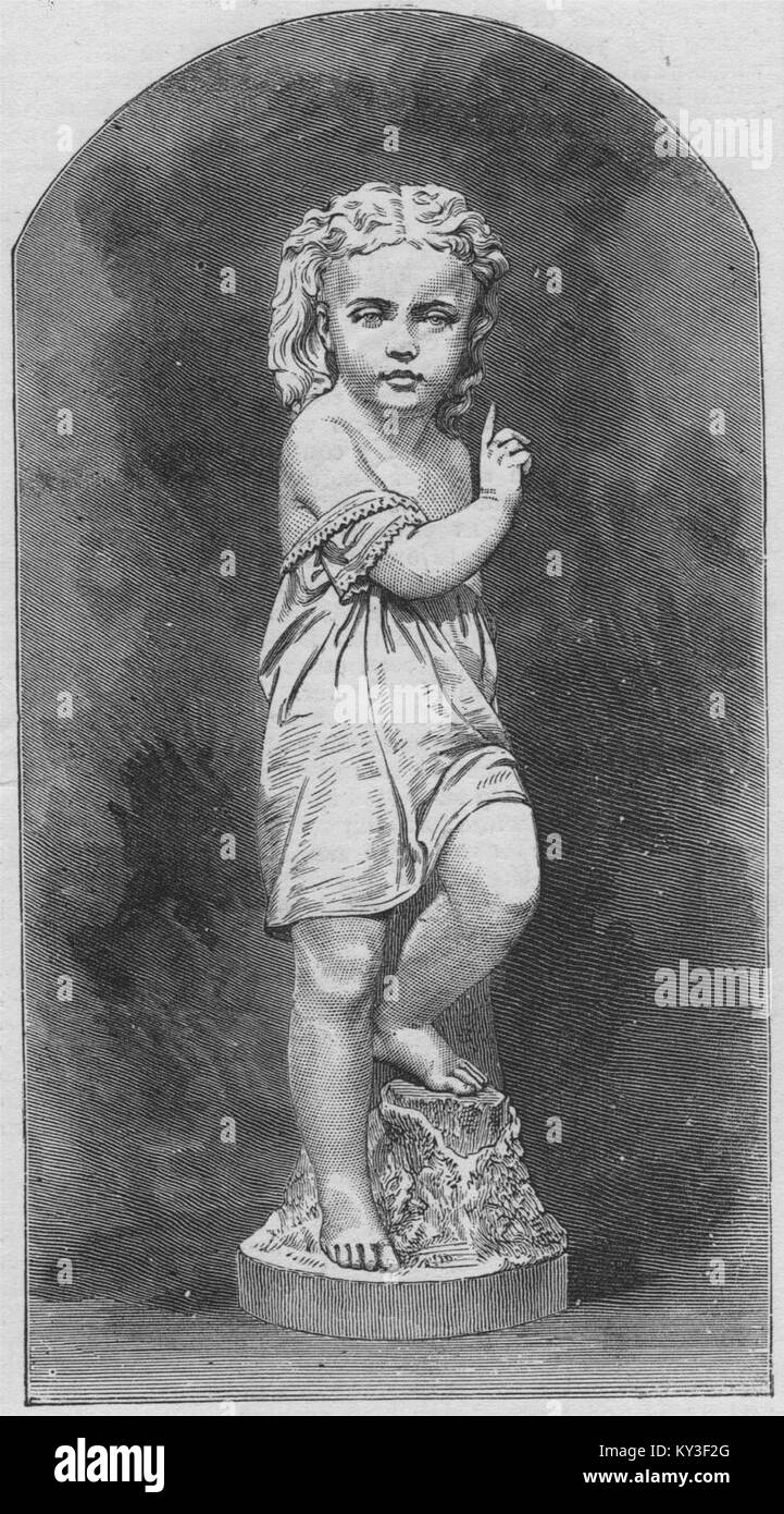 "Hört". Kinder 1876. Die Illustrated London News Stockfoto