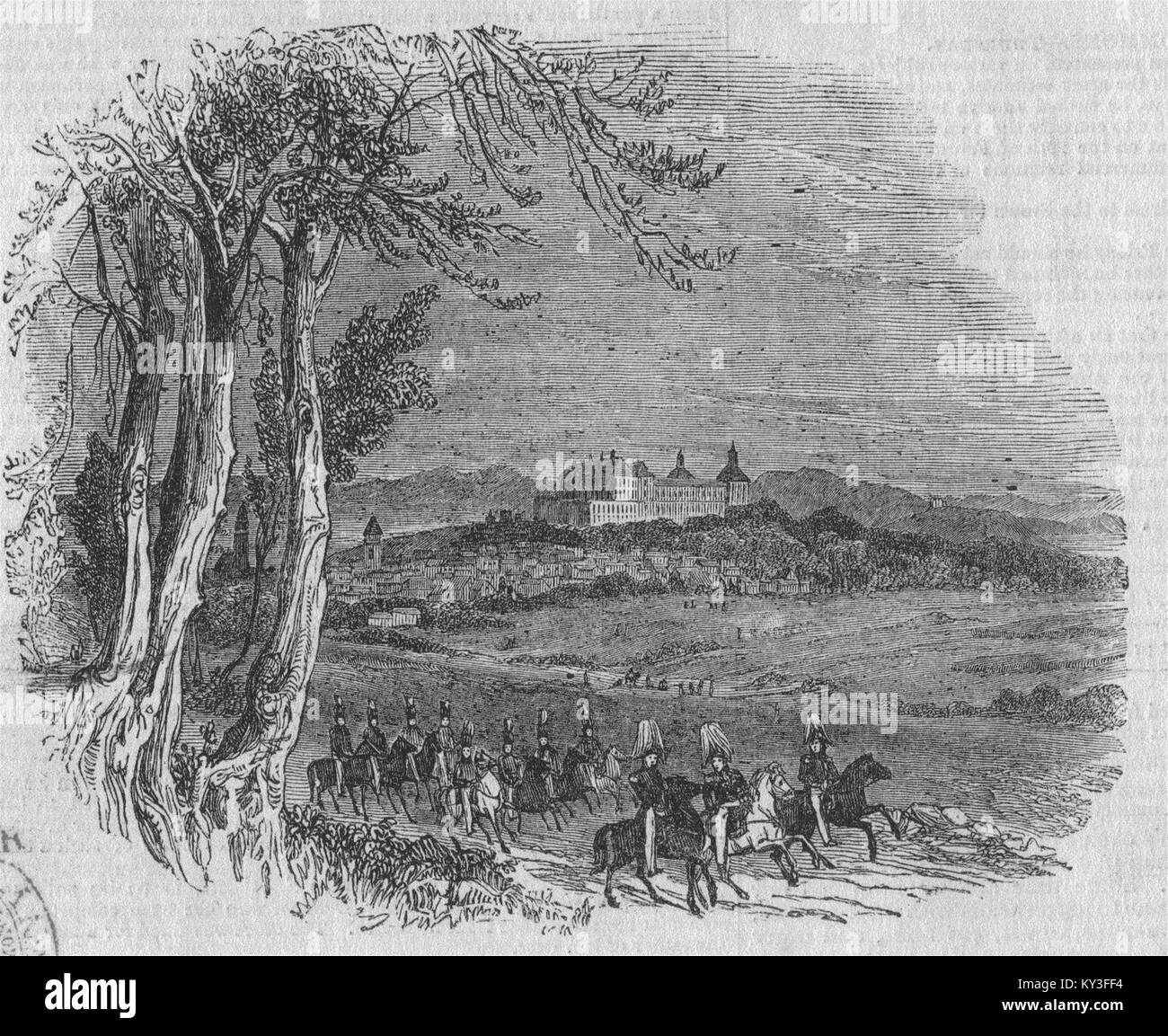 Deutschland Sachsen (Sachsen Coburg-Gotha Saxe) - Gotha 1844. Illustrated London News Stockfoto