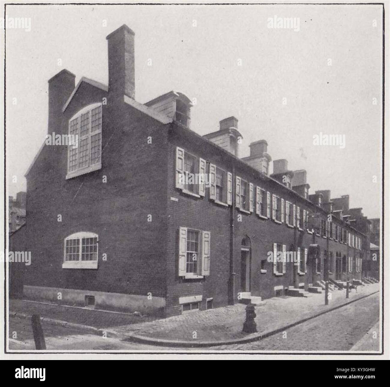 Uriges Haus der Philadelphia Skizze Club der Älteste Art Club in Amerika andere Vereine über gezeigt Stockfoto