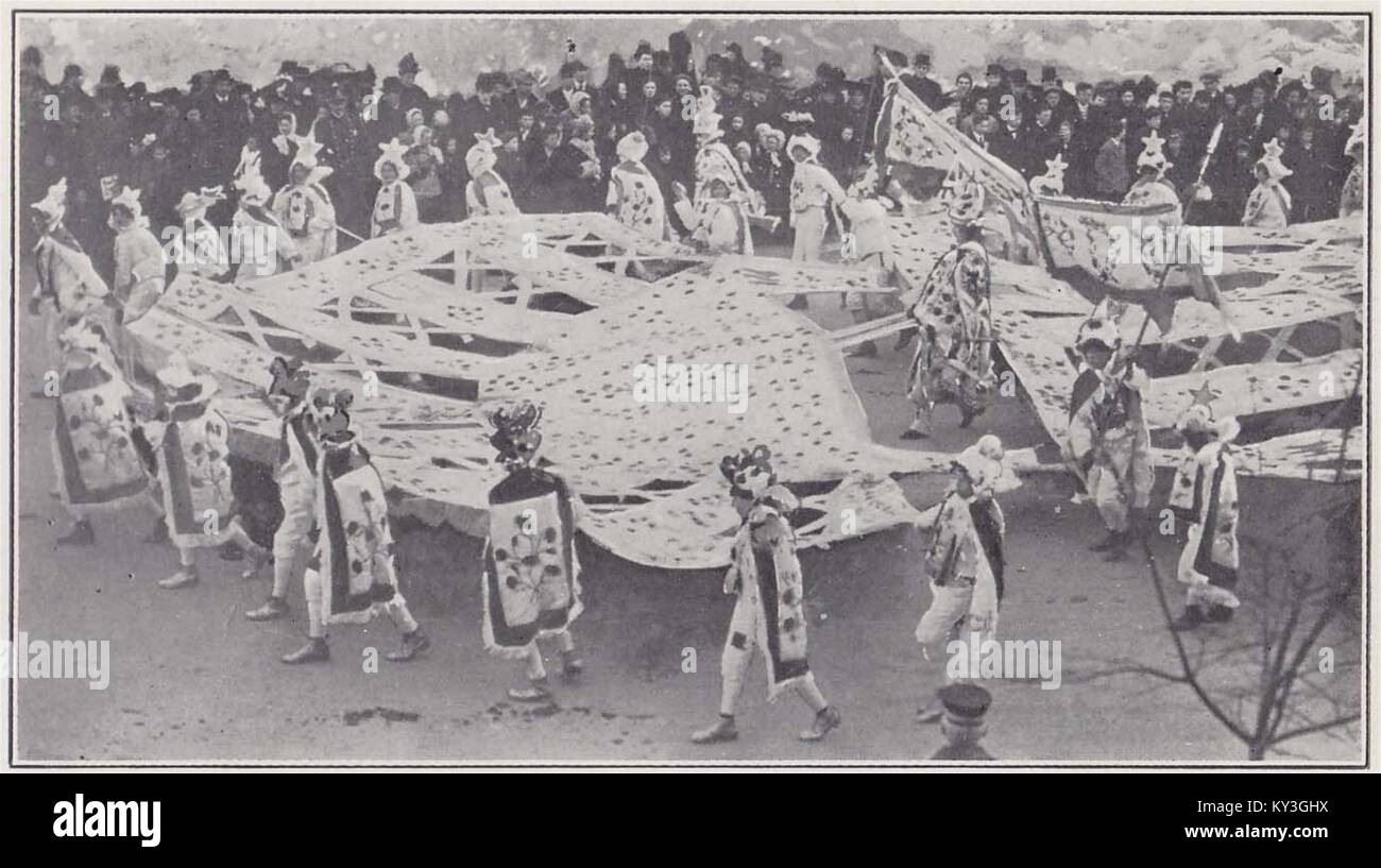 Alljährliche Parade der Vereine die Kostümierten bin ummers' Stockfoto