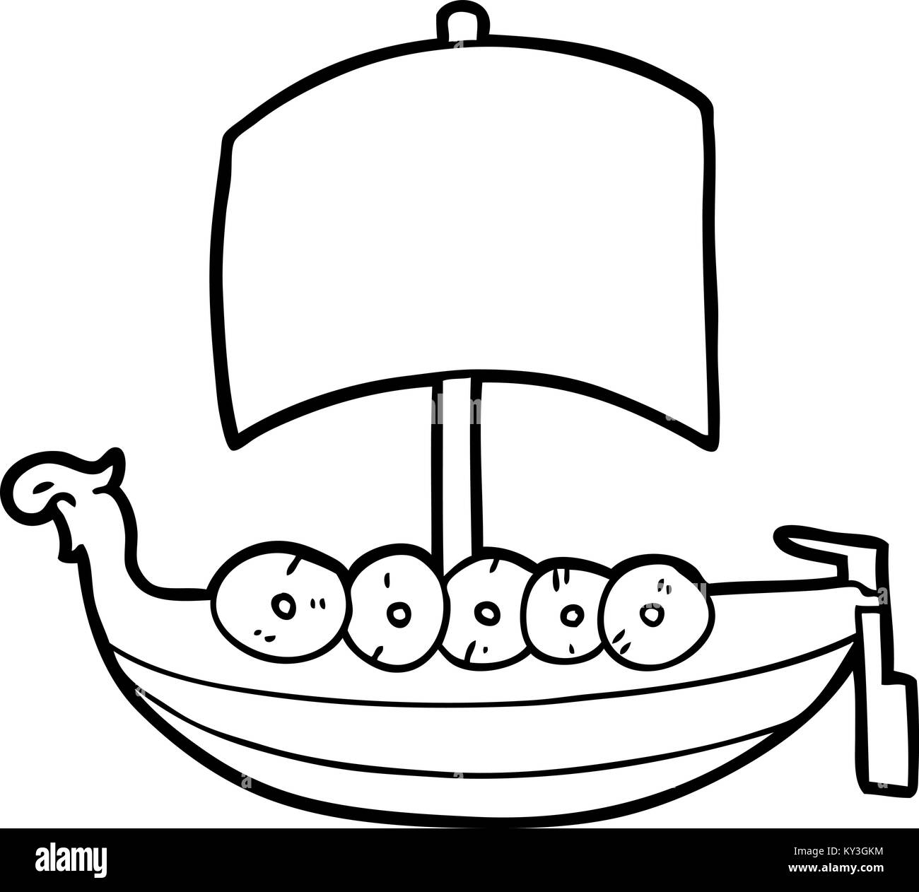 Cartoon viking Boot Alamy