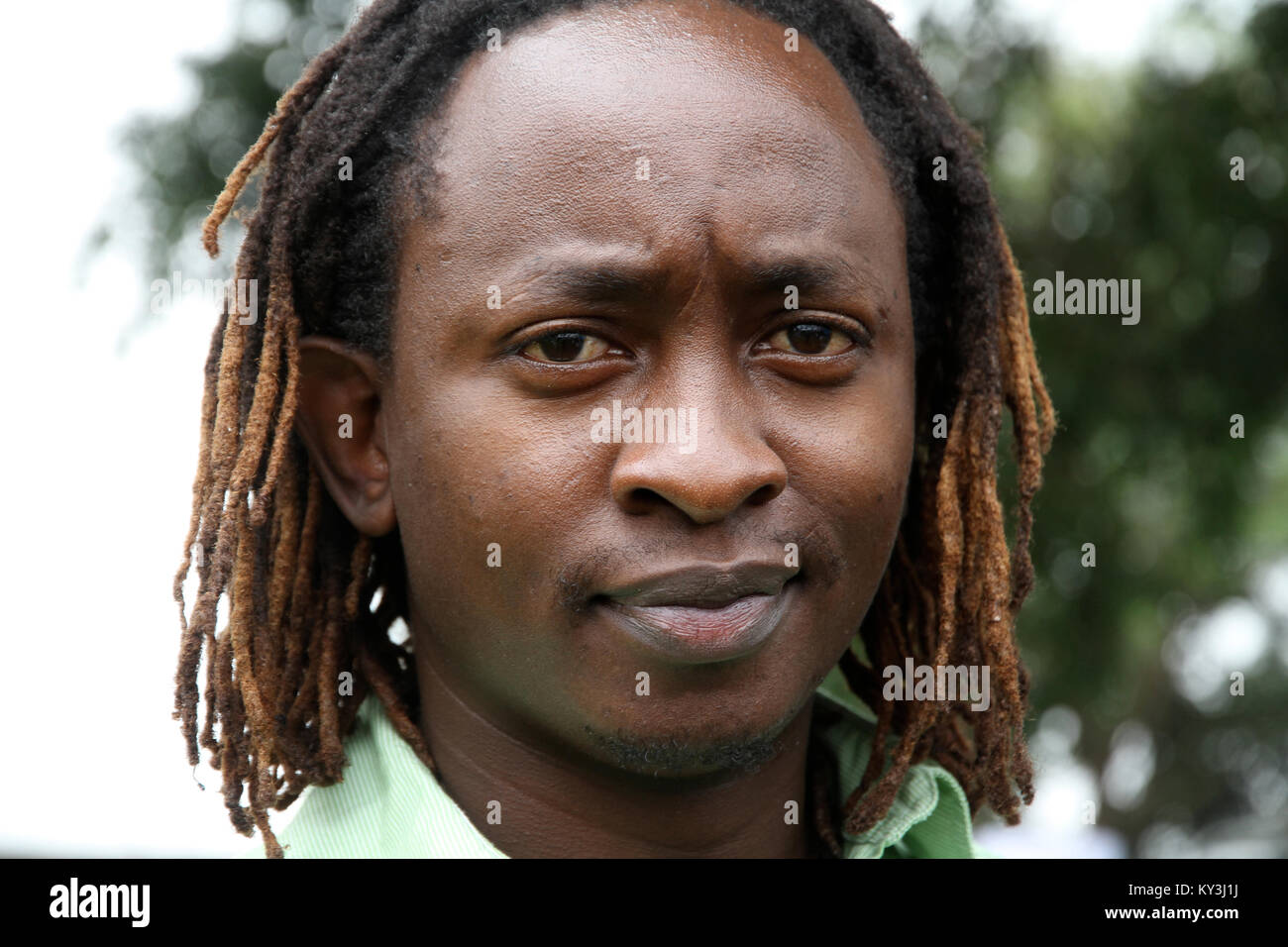 Kenianische singer-songwriter Eric Wainaina Stockfoto