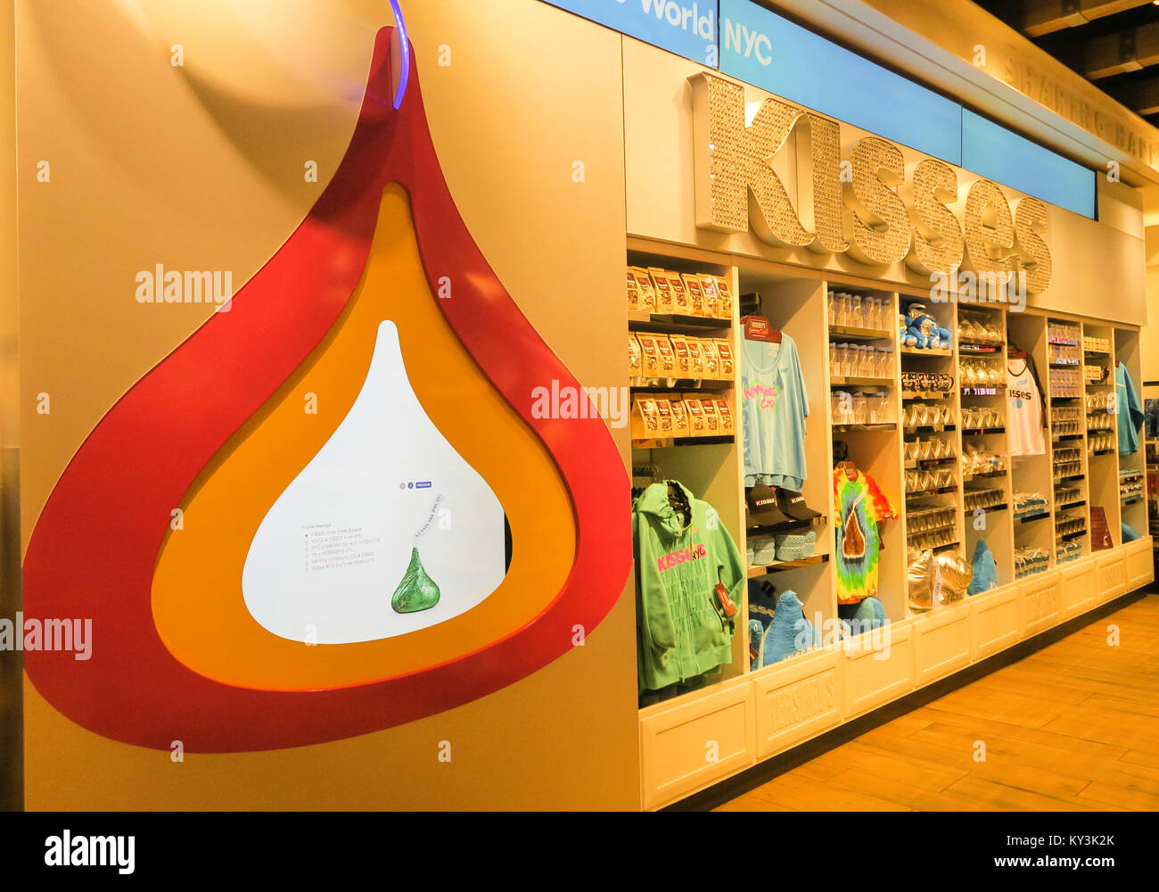 Unter dem Motto Candy in Hershey's Chocolate World Times Square, New York Stockfoto