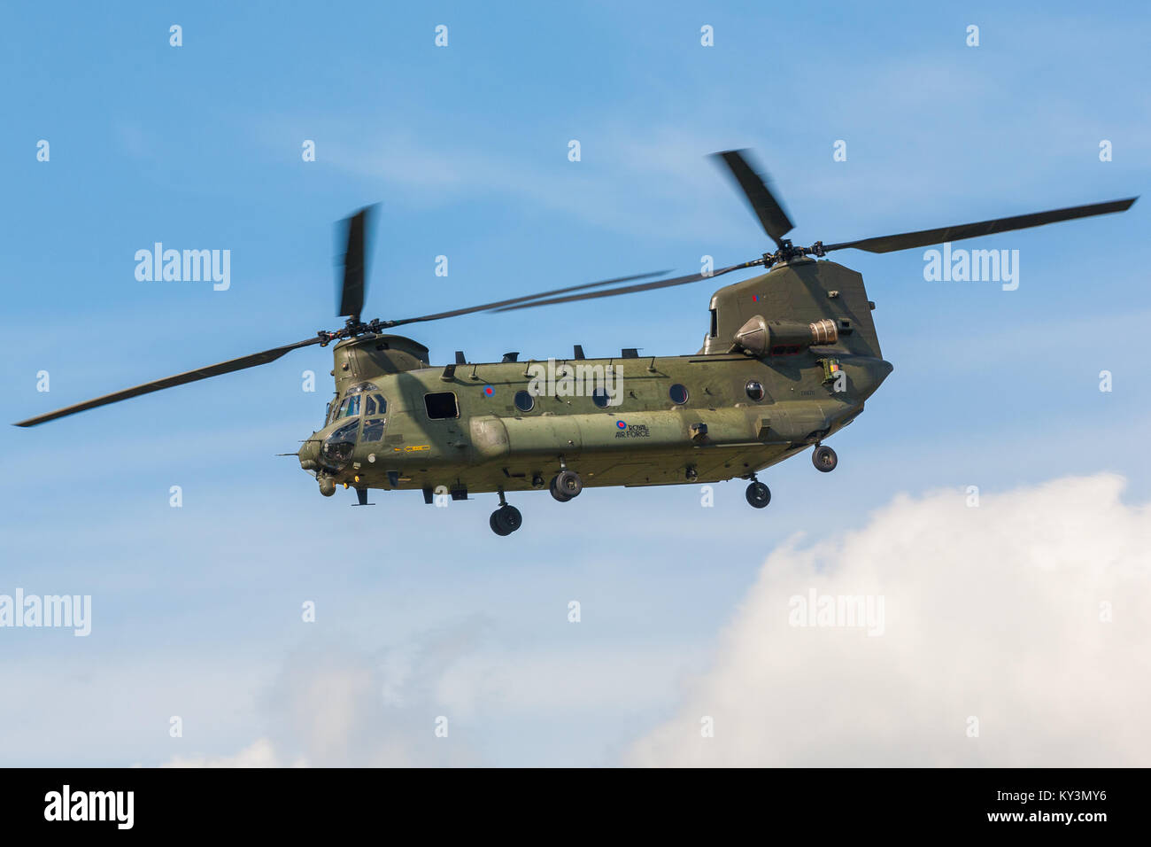 RAF Chinook am Flügel & Räder Display, Dunsfold, Surrey 2017 Stockfoto
