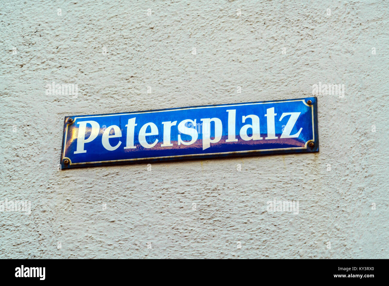 Straßenschilder, München, Deutschland Stockfotografie - Alamy