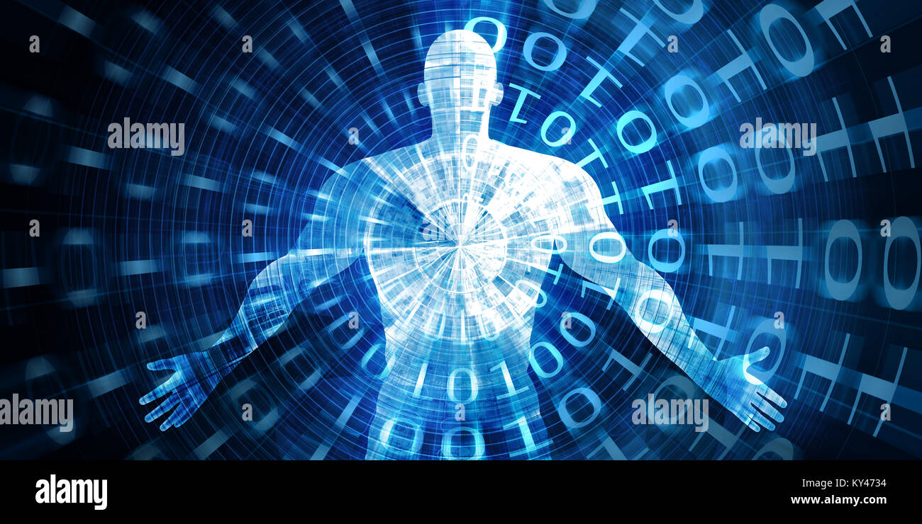 Digitale Transformation Strategie als Business Konzept Stockfoto