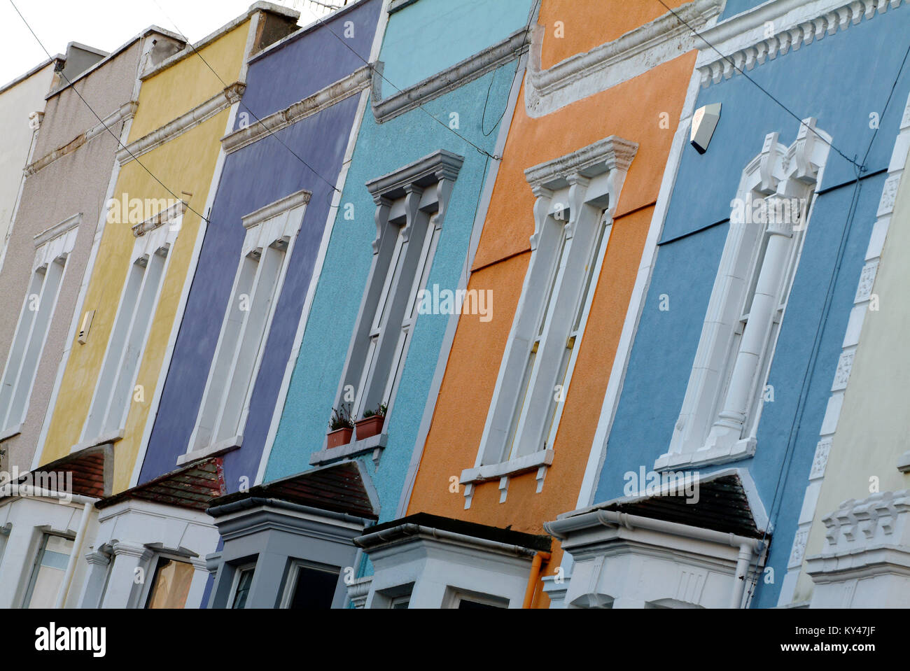 Reihenhaus Eigenschaften in South Bristol Stockfoto